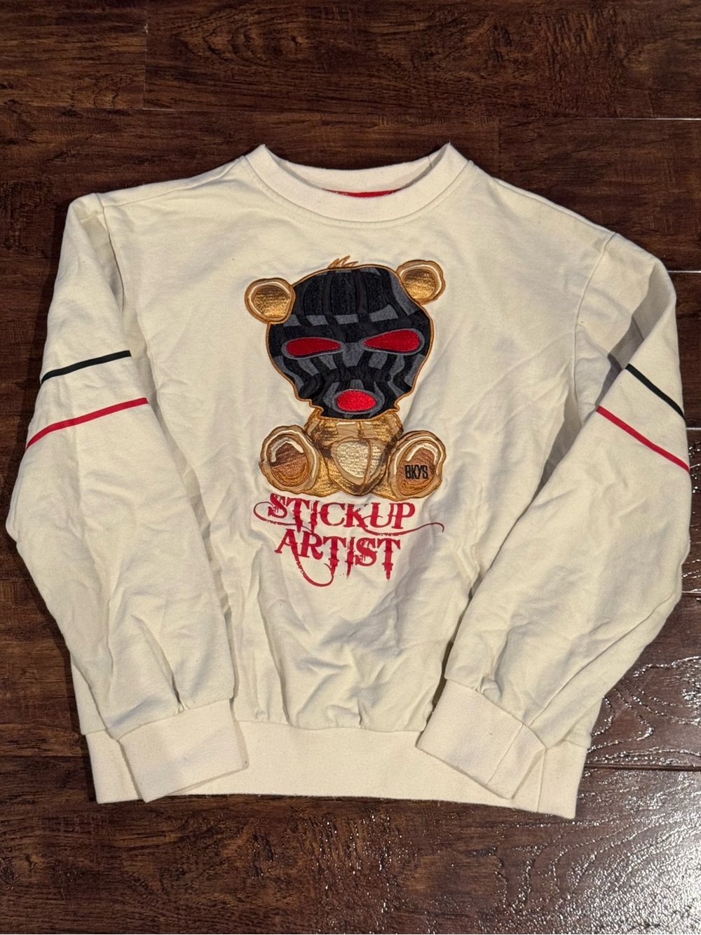 NWOT BKYS "Stitchup Artist" Crewneck Sweatshirt Size Large
